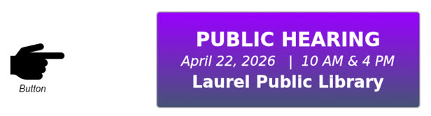 purple button with public hearing information linked